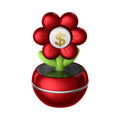 Solar Car Aromatherapy Diffuser Ornament, Money Flower