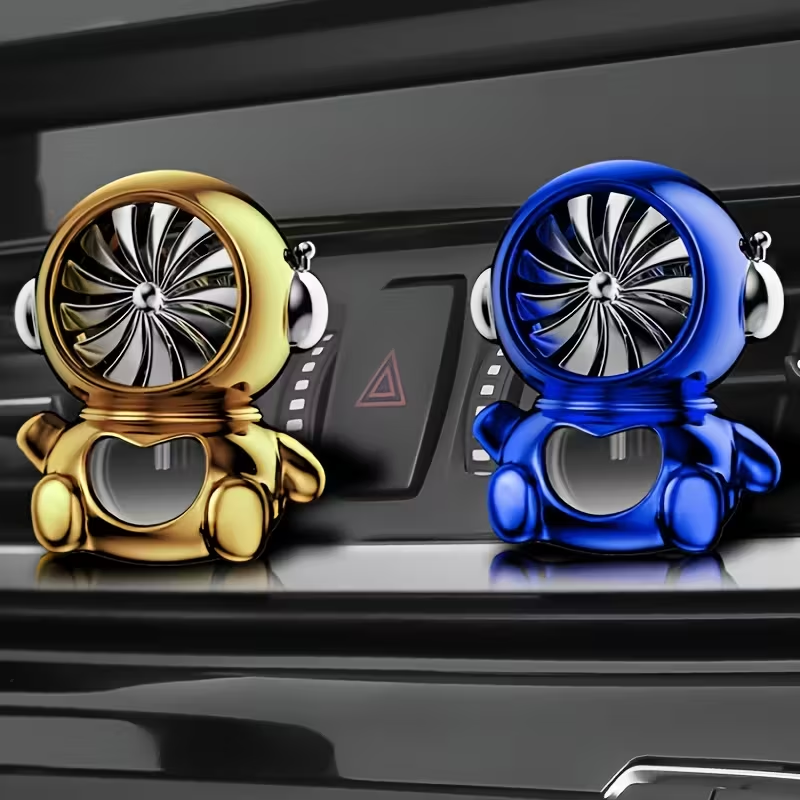 Astronaut Car Vent Air Freshener with Rotating Fan