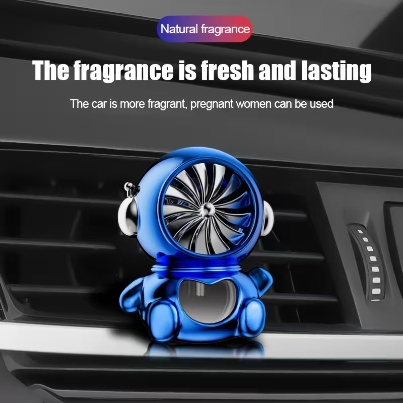 Astronaut Car Vent Air Freshener with Rotating Fan