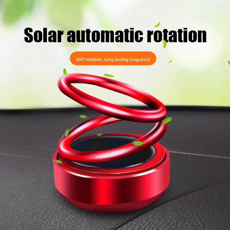 Double Rings Car Air Freshener, Rotary Metal Suspension
