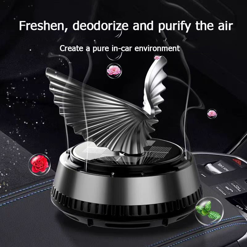Car Air Freshener Ornament, Solar Rotating Eagle