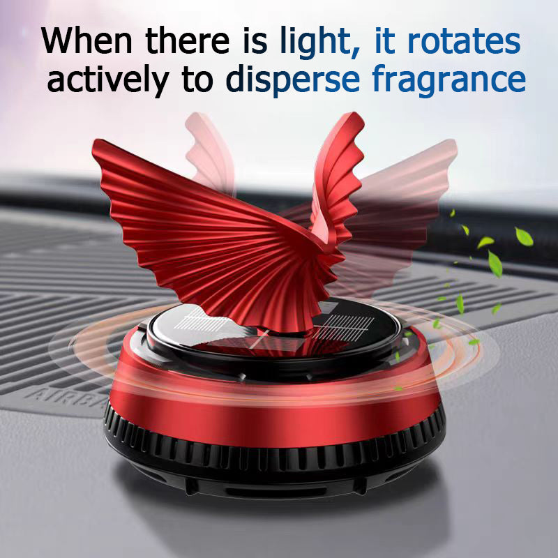 Car Air Freshener Ornament, Solar Rotating Eagle