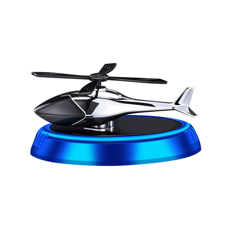Car Air Freshener Ornament, Solar Rotating Aircraft